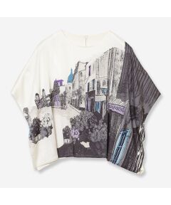 R-ISM / リズム シャツ・ブラウス | 【セットアップ対応・洗える】ランドスケーププリントブラウス