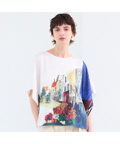 R-ISM / リズム シャツ・ブラウス | 【セットアップ対応・洗える】ランドスケーププリントブラウス