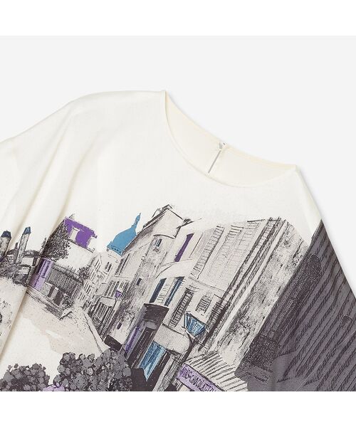 R-ISM / リズム シャツ・ブラウス | 【セットアップ対応・洗える】ランドスケーププリントブラウス | 詳細1