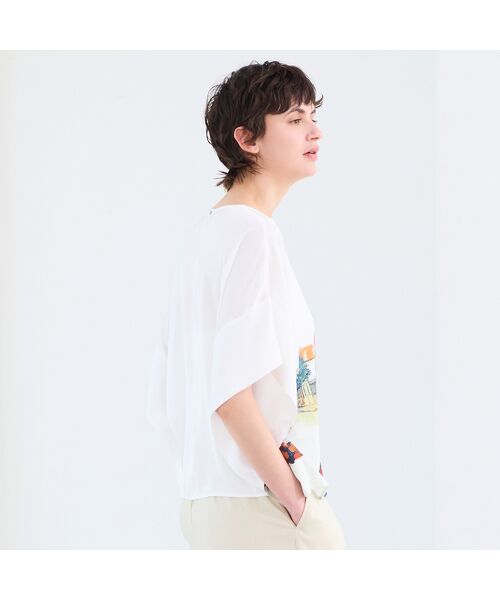 R-ISM / リズム シャツ・ブラウス | 【セットアップ対応・洗える】ランドスケーププリントブラウス | 詳細13