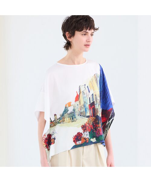 R-ISM / リズム シャツ・ブラウス | 【セットアップ対応・洗える】ランドスケーププリントブラウス | 詳細15