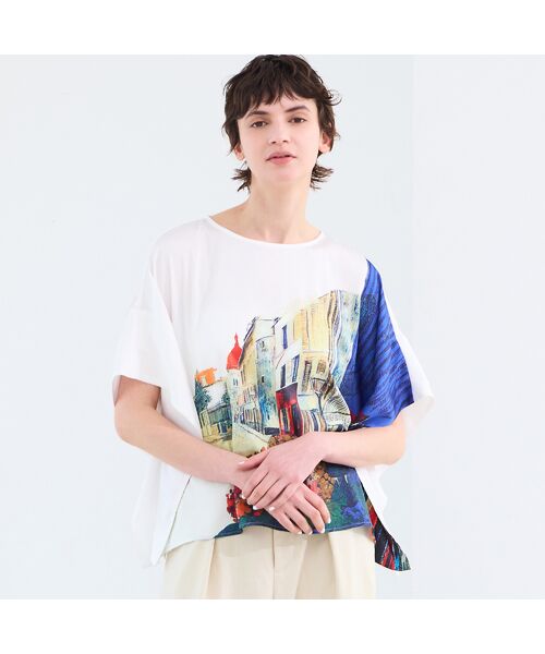 R-ISM / リズム シャツ・ブラウス | 【セットアップ対応・洗える】ランドスケーププリントブラウス | 詳細16