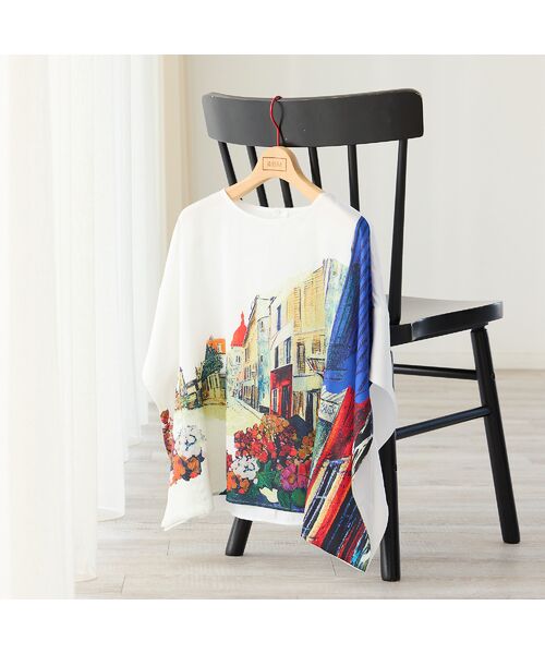 R-ISM / リズム シャツ・ブラウス | 【セットアップ対応・洗える】ランドスケーププリントブラウス | 詳細17