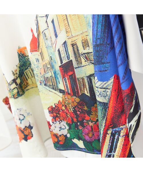 R-ISM / リズム シャツ・ブラウス | 【セットアップ対応・洗える】ランドスケーププリントブラウス | 詳細18