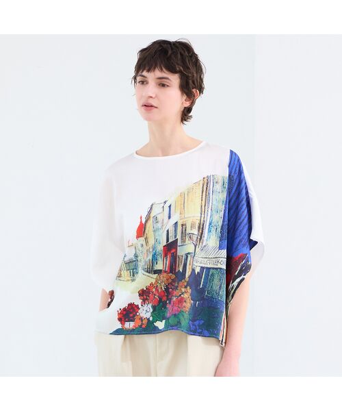 R-ISM / リズム シャツ・ブラウス | 【セットアップ対応・洗える】ランドスケーププリントブラウス | 詳細6