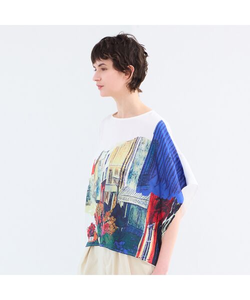 R-ISM / リズム シャツ・ブラウス | 【セットアップ対応・洗える】ランドスケーププリントブラウス | 詳細7