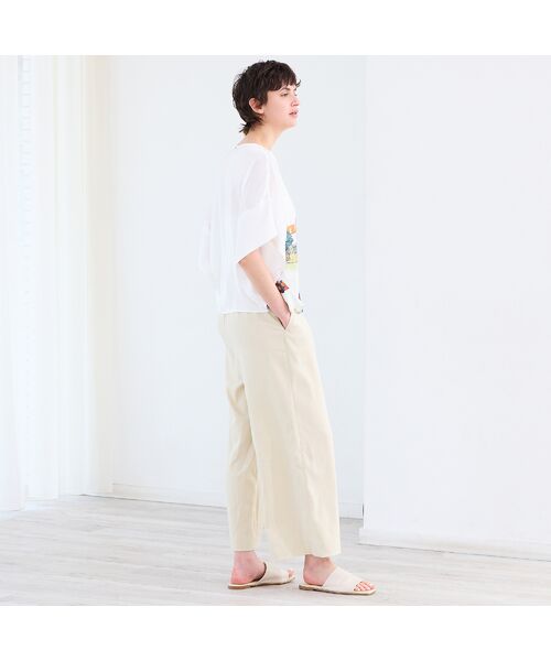 R-ISM / リズム その他パンツ | 【セットアップ対応・洗える・S/M/Lサイズ】ストレッチタックワイドパンツ | 詳細12