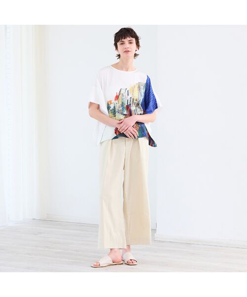 R-ISM / リズム その他パンツ | 【セットアップ対応・洗える・S/M/Lサイズ】ストレッチタックワイドパンツ | 詳細13