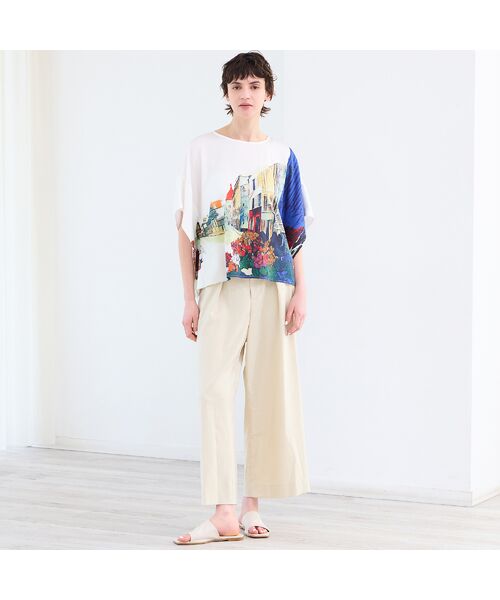 R-ISM / リズム その他パンツ | 【セットアップ対応・洗える・S/M/Lサイズ】ストレッチタックワイドパンツ | 詳細5