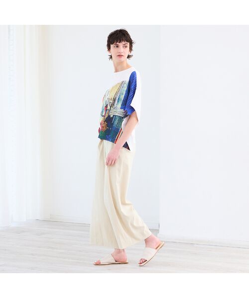 R-ISM / リズム その他パンツ | 【セットアップ対応・洗える・S/M/Lサイズ】ストレッチタックワイドパンツ | 詳細8