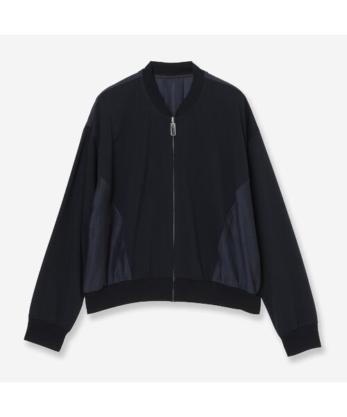 R-ISM / リズム ブルゾン | 【接触冷感・洗える】ジャージージップブルゾン（ダークブルー）