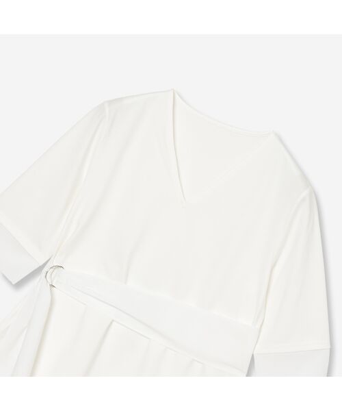 R-ISM / リズム カットソー | 【洗える】サッシュベルト付きコンビカットソー | 詳細2