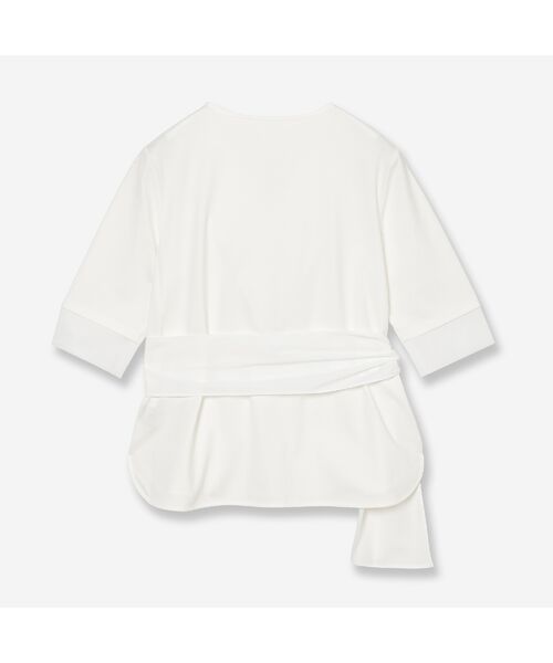 R-ISM / リズム カットソー | 【洗える】サッシュベルト付きコンビカットソー | 詳細3