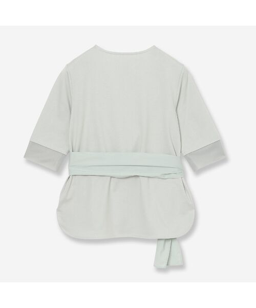 R-ISM / リズム カットソー | 【洗える】サッシュベルト付きコンビカットソー | 詳細9