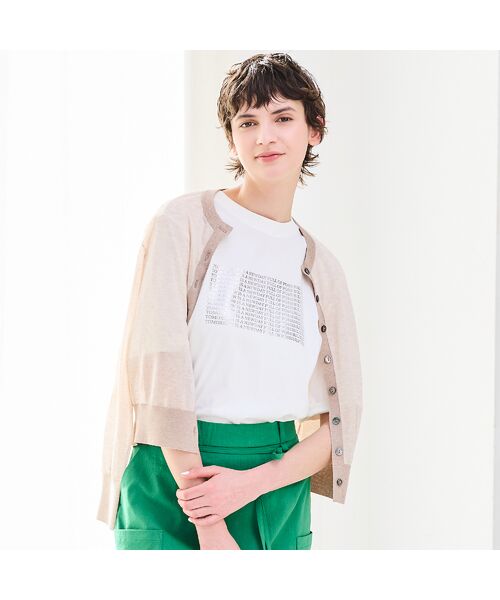 R-ISM / リズム カーディガン・ボレロ | 【吸湿・清涼感・洗える】シアーニットクルーカーディガン | 詳細7