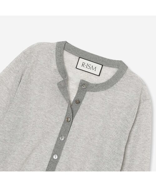 R-ISM / リズム カーディガン・ボレロ | 【吸湿・清涼感・洗える】シアーニットクルーカーディガン | 詳細9