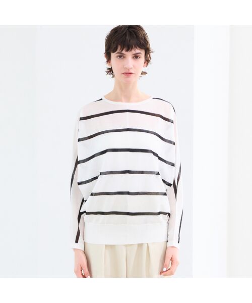 R-ISM / リズム ニット・セーター | 【吸湿・清涼感・洗える】シアーニットクループルオーバー | 詳細1