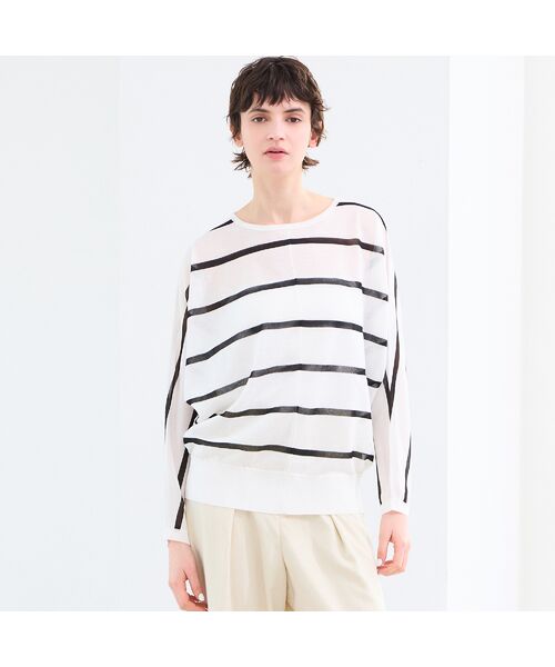 R-ISM / リズム ニット・セーター | 【吸湿・清涼感・洗える】シアーニットクループルオーバー | 詳細2