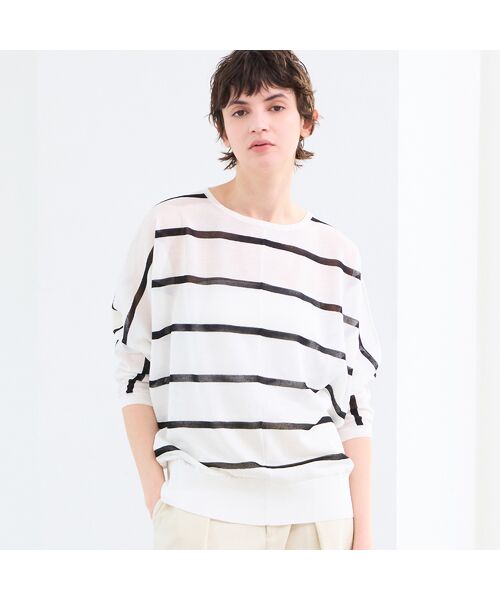 R-ISM / リズム ニット・セーター | 【吸湿・清涼感・洗える】シアーニットクループルオーバー | 詳細4