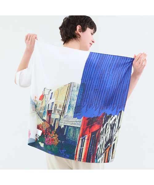 R-ISM / リズム バンダナ・スカーフ | 【トレンドアイテム・洗える】ランドスケーププリントスカーフ | 詳細6