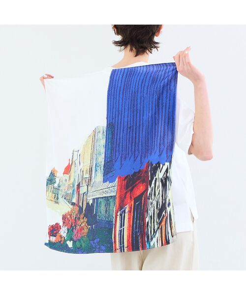 R-ISM / リズム バンダナ・スカーフ | 【トレンドアイテム・洗える】ランドスケーププリントスカーフ | 詳細7