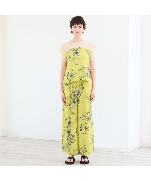 R-ISM / リズム その他パンツ | 【セットアップ対応・洗える・S/M/Lサイズ】ボタニカルプリントイージーパンツ | 詳細2
