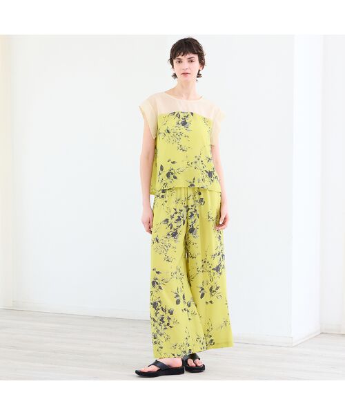 R-ISM / リズム その他パンツ | 【セットアップ対応・洗える・S/M/Lサイズ】ボタニカルプリントイージーパンツ | 詳細3