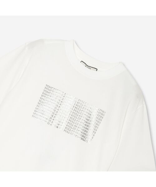 R-ISM / リズム カットソー | 【人気アイテム・接触冷感・洗える】シルバーホイルプリントTシャツ | 詳細1