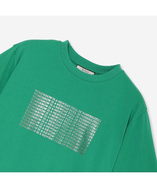 R-ISM / リズム カットソー | 【人気アイテム・接触冷感・洗える】シルバーホイルプリントTシャツ | 詳細15