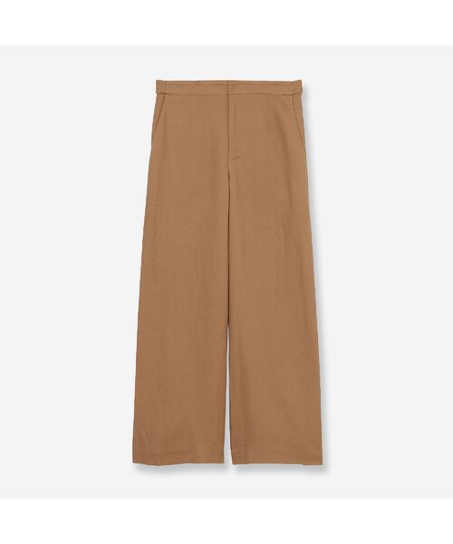 R-ISM / リズム その他パンツ | 【セットアップ対応・洗える・S/M/Lサイズ】リネンブレンドワイドパンツ（キャメル）