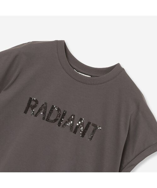 R-ISM / リズム カットソー | 【接触冷感・洗える】スパンコールロゴTシャツ（RADIANT） | 詳細4