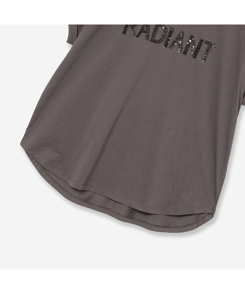 R-ISM / リズム カットソー | 【接触冷感・洗える】スパンコールロゴTシャツ（RADIANT） | 詳細5
