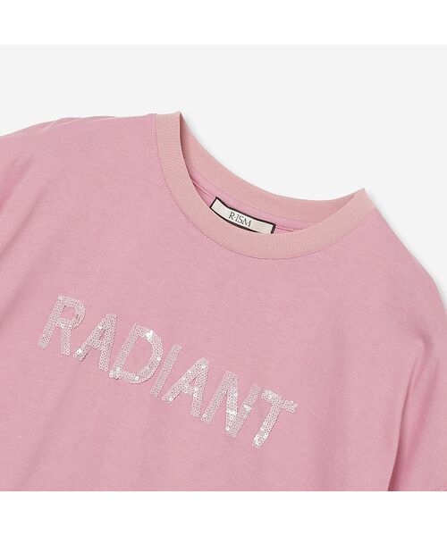 R-ISM / リズム カットソー | 【接触冷感・洗える】スパンコールロゴTシャツ（RADIANT） | 詳細7