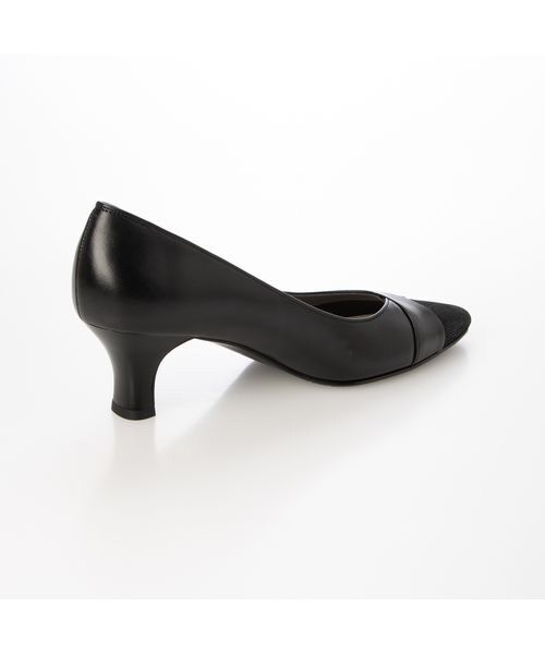 Riz raffinee / リズラフィーネ パンプス | 異素材ポインテッドトゥコンビパンプス | 詳細11
