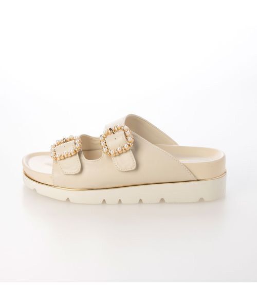 Riz raffinee / リズラフィーネ サンダル | ビジューダブルベルトスポーツサンダル | 詳細1