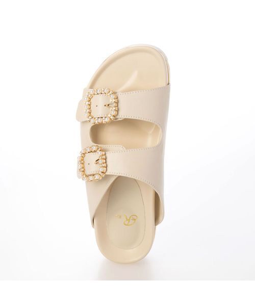 Riz raffinee / リズラフィーネ サンダル | ビジューダブルベルトスポーツサンダル | 詳細3