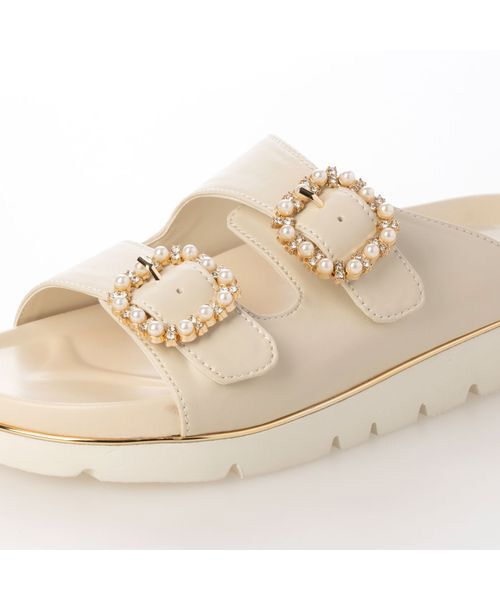 Riz raffinee / リズラフィーネ サンダル | ビジューダブルベルトスポーツサンダル | 詳細5