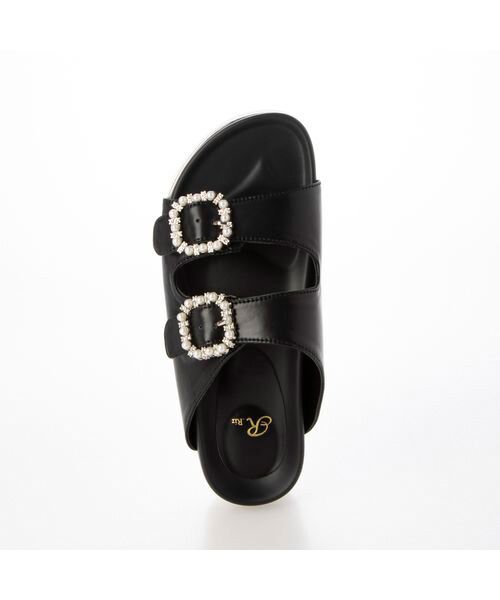 Riz raffinee / リズラフィーネ サンダル | ビジューダブルベルトスポーツサンダル | 詳細8