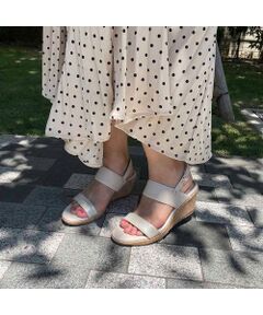 Riz raffinee / リズラフィーネ サンダル | ダブルストラップウエッジサンダル