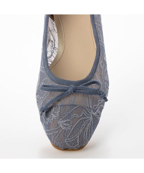 Riz raffinee / リズラフィーネ サンダル | リボン付きレースフラットシューズ | 詳細5