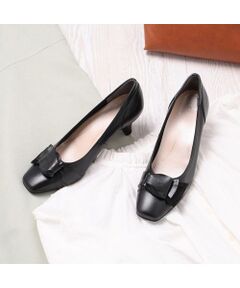 Riz raffinee / リズラフィーネ パンプス | 【高機能】スクエアドレープパンプス