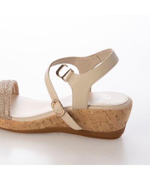 Riz raffinee / リズラフィーネ サンダル | ラインストーン付ウェッジサンダル | 詳細10