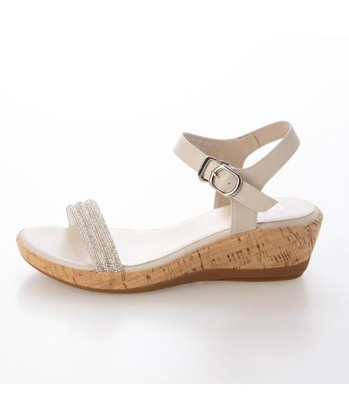 Riz raffinee / リズラフィーネ サンダル | ラインストーン付ウェッジサンダル | 詳細11