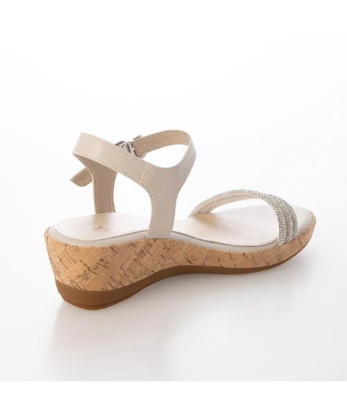 Riz raffinee / リズラフィーネ サンダル | ラインストーン付ウェッジサンダル | 詳細12