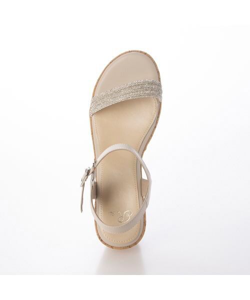 Riz raffinee / リズラフィーネ サンダル | ラインストーン付ウェッジサンダル | 詳細13