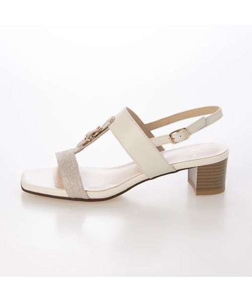 Riz raffinee / リズラフィーネ サンダル | 【3E】スクエアトゥのヒールサンダル | 詳細1