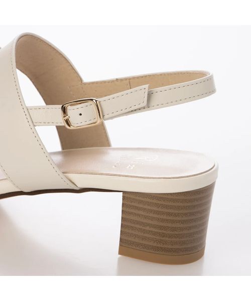 Riz raffinee / リズラフィーネ サンダル | 【3E】スクエアトゥのヒールサンダル | 詳細5