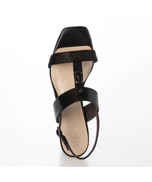 Riz raffinee / リズラフィーネ サンダル | 【3E】スクエアトゥのヒールサンダル | 詳細8