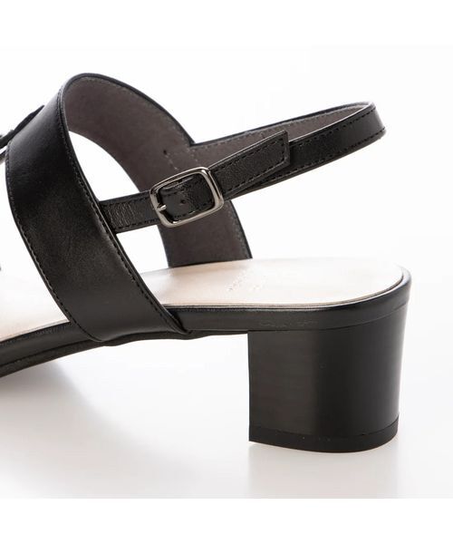Riz raffinee / リズラフィーネ サンダル | 【3E】スクエアトゥのヒールサンダル | 詳細10