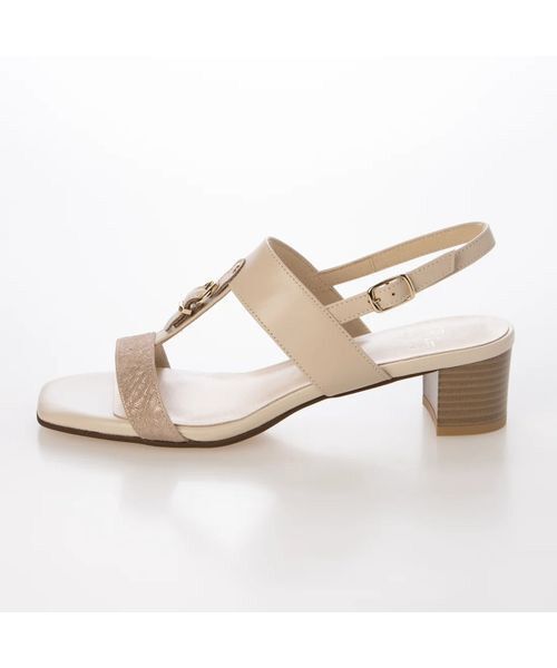 Riz raffinee / リズラフィーネ サンダル | 【3E】スクエアトゥのヒールサンダル | 詳細11